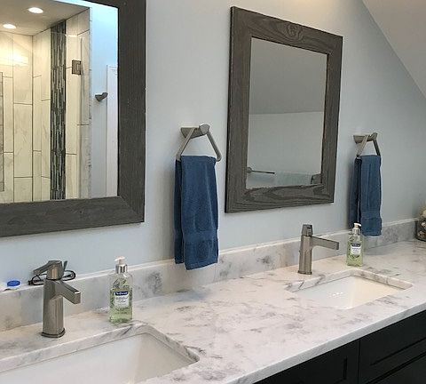 Master bathroom vanity
