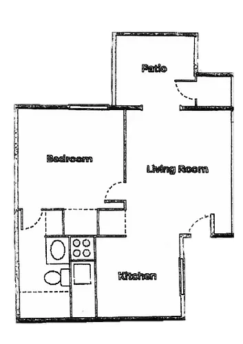 Floor plan One Bedroom