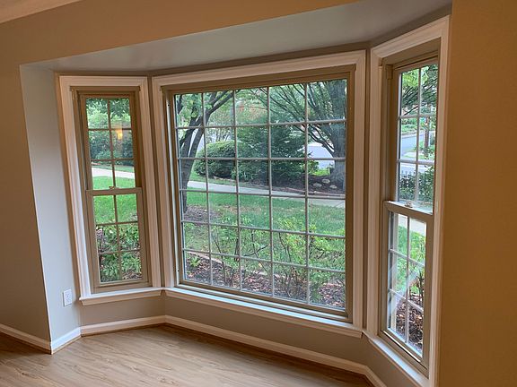 Living Room Bay Window View