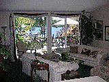 Beautiful living room overlooking large deck