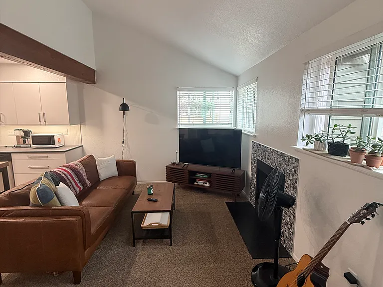 For illustration purposes only: how a past tenant set their living room.
~ Furniture not included ~