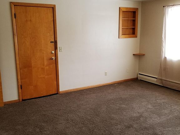 Front door in living room.