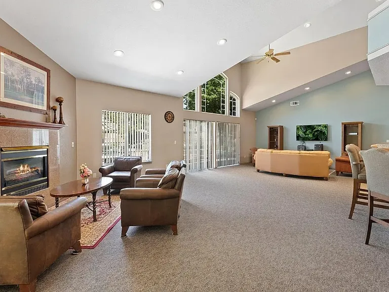 Club house with kitchen and entertaining area for parties.