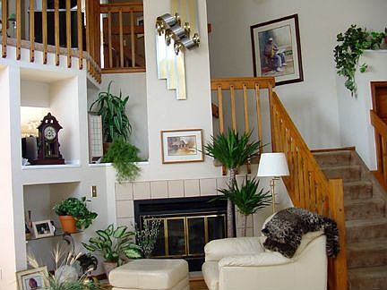 Cozy fireplace
