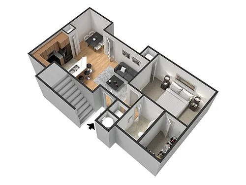 Floor plan Flatiron 1BR/1BA