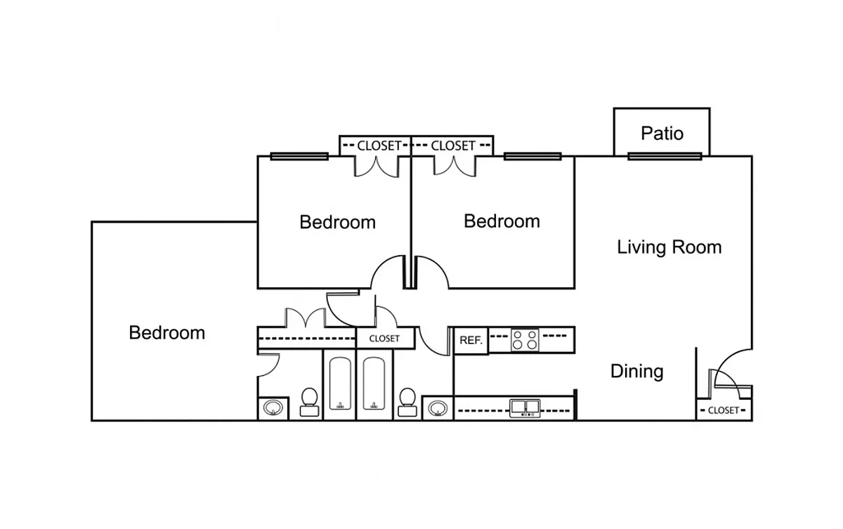 Floor plan 3 Bedroom