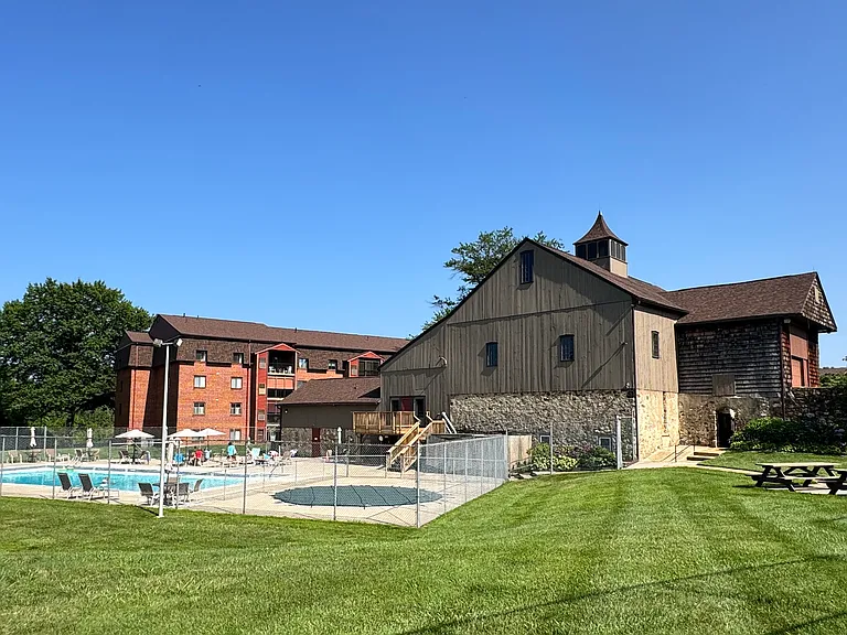 Swimming pool and club house