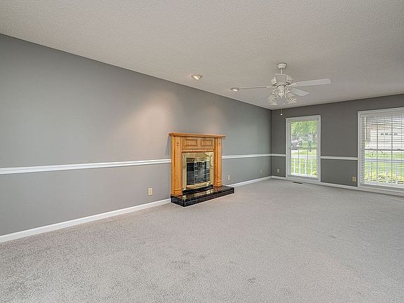 Living Room w/ Wood Burn FP