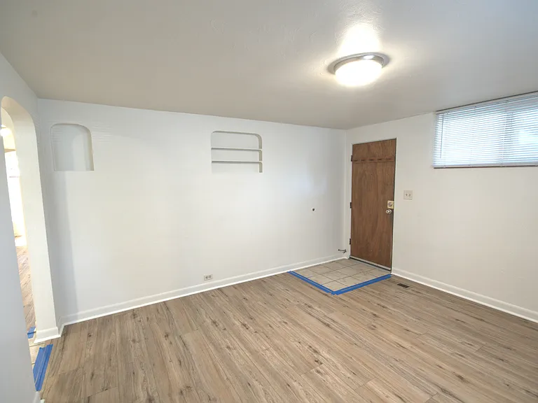 Living room looking at front door