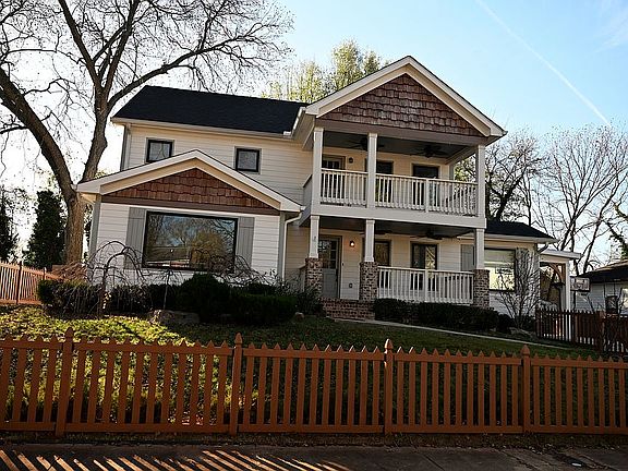 Inviting covered front porch