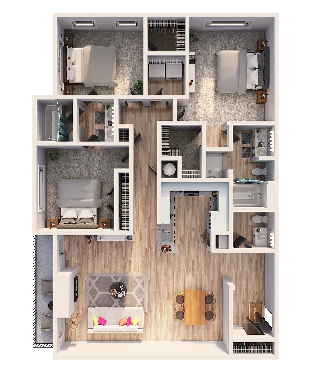 Floor plan C2 - Paris
