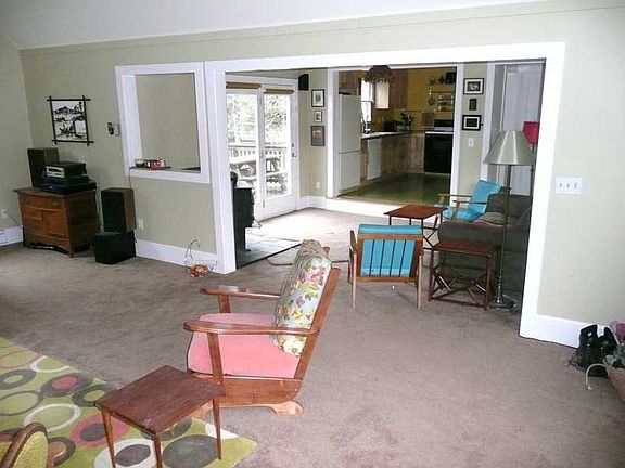 Looking from the kitchen towards the front door