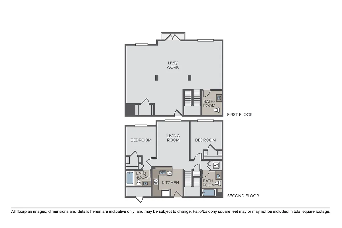 Floor plan Malina Townhome - Live/Work