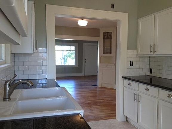 Kitchen looking into dining room