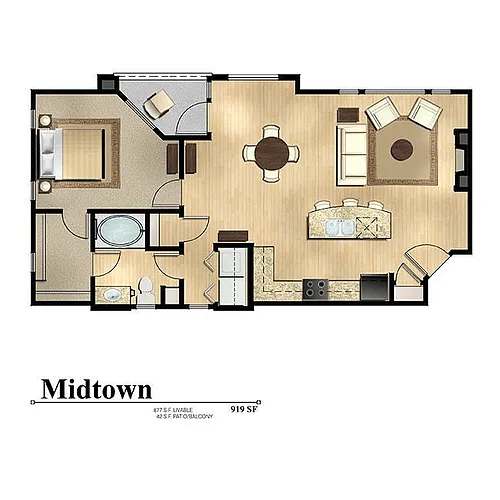 Floor plan Midtown