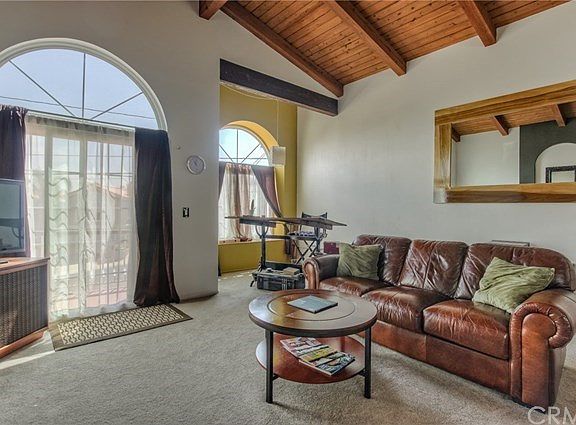 Upstairs living room with balcony