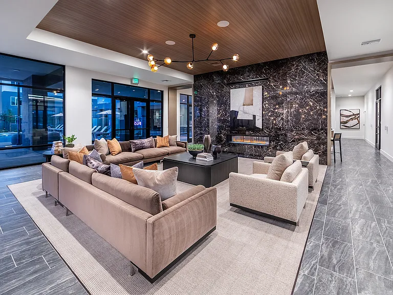 Relax in the fireside lounge perfect for reading or catching up on emails