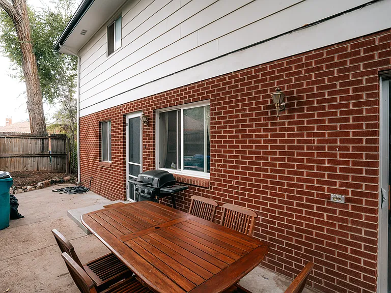 Back patio area