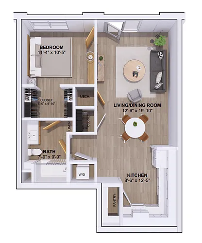 Floor plan 6A-1G