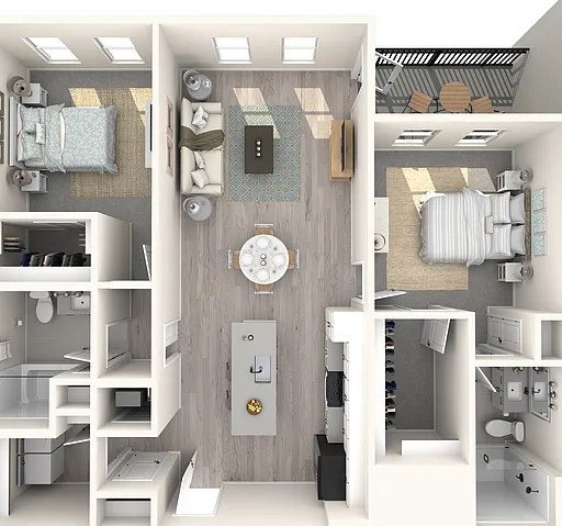 B5 floor plan The Crossing at Palm Aire