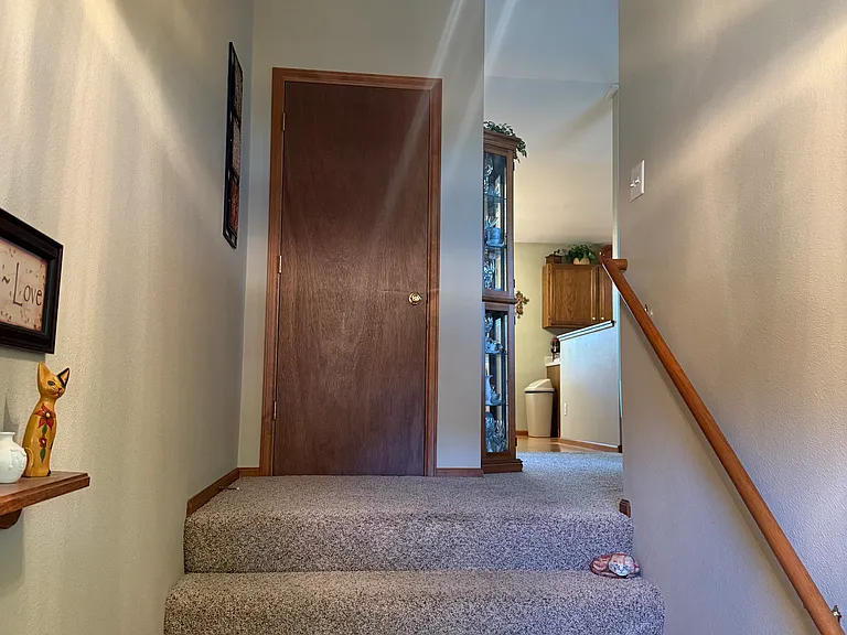 Front entryway, coat closet
