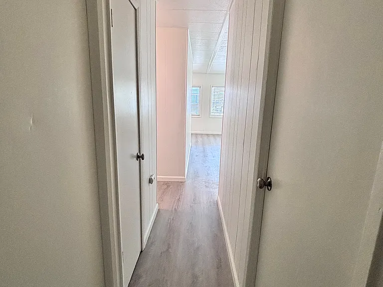 Hallway- efficient flow to every room.