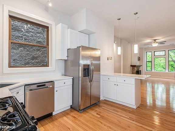Open kitchen and living room