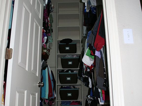2 story closet in Master