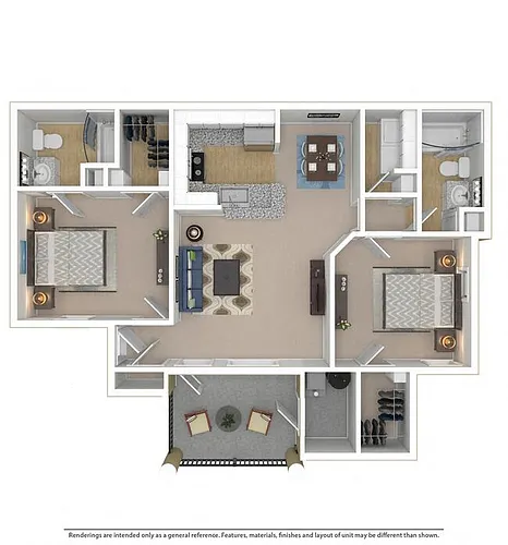Floor plan Wellford w/ Balcony - B2C