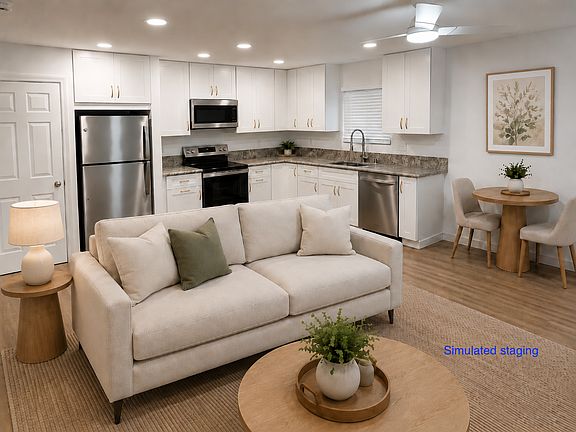 Simulated staging