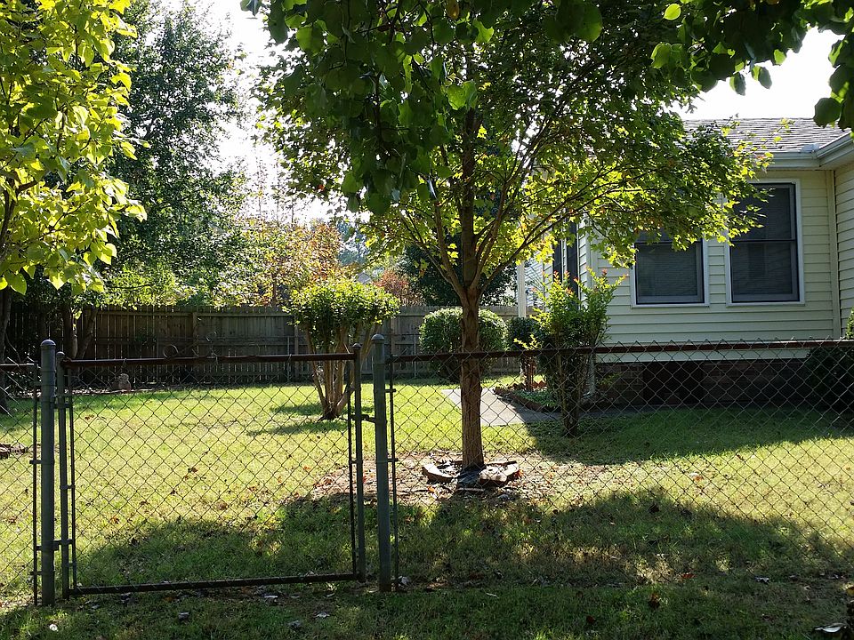 back yard fenced