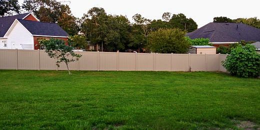 Brand new vinyl fence
