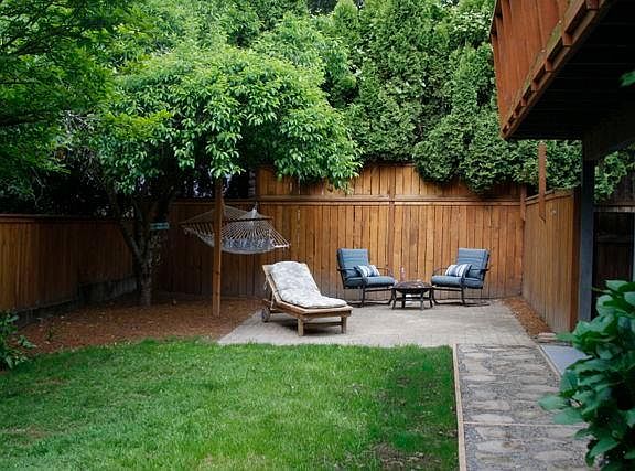 uncovered patio