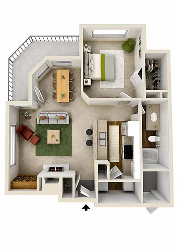 Floor plan A2 Upgraded