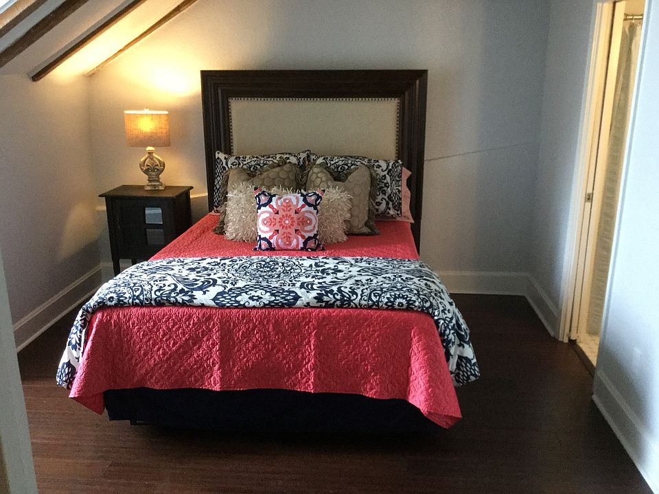 Bedroom upstairs on left