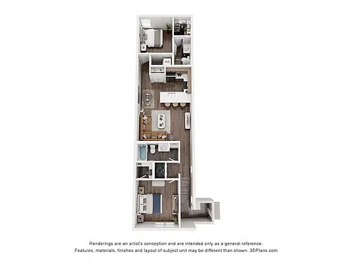 Floor plan Waterchase B