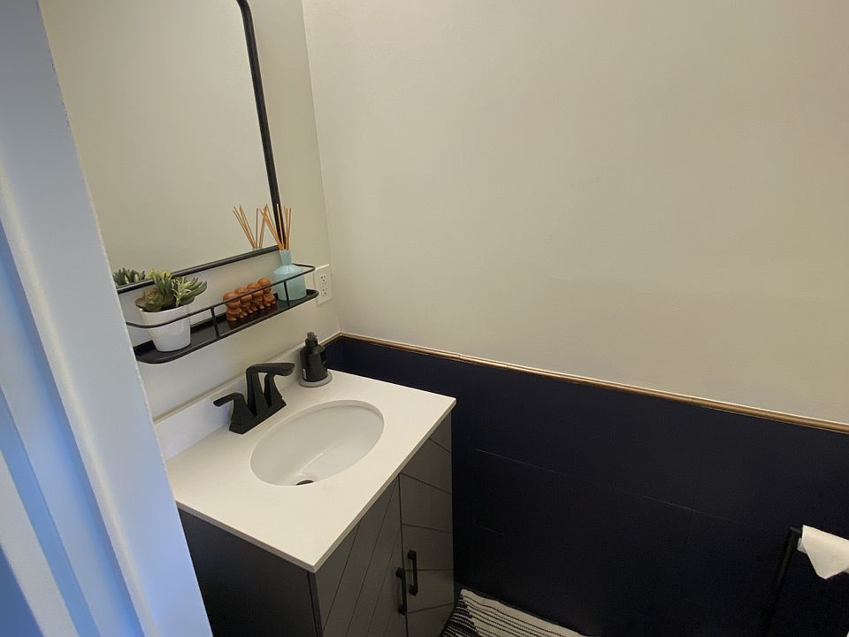 Downstairs powder room.