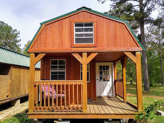 Guest cabin front porch.