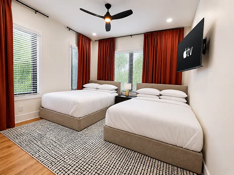 Welcome to the Kirkwood Suite, your double-queen sanctuary!