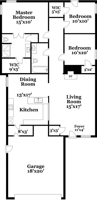 3 bed, 2.0 bath, 1351 sqft, $1,805 — Photo 2
