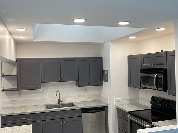 New kitchen with skylight- beautiful natural light