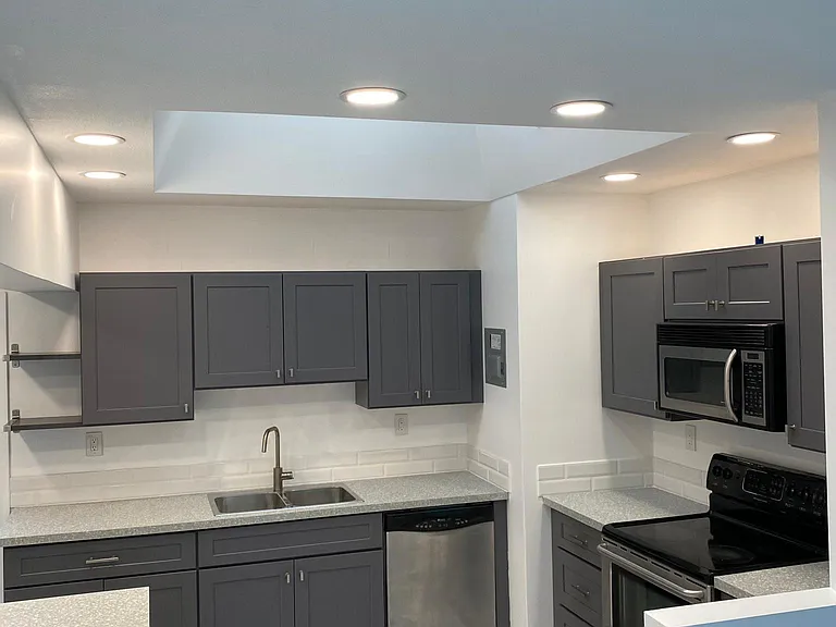 New kitchen with skylight- beautiful natural light