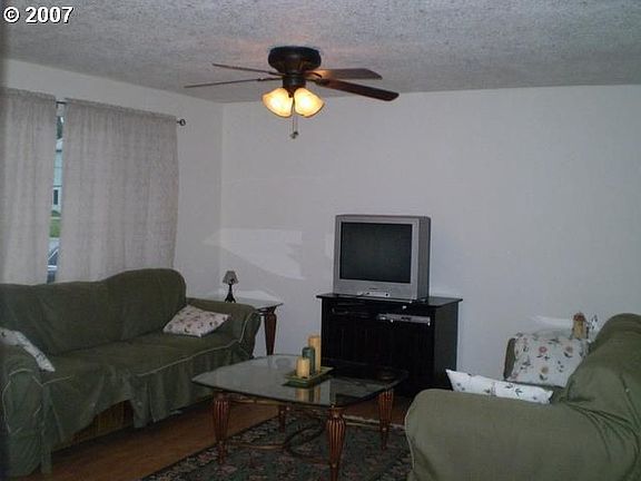 Living Room with New Laminate Floors