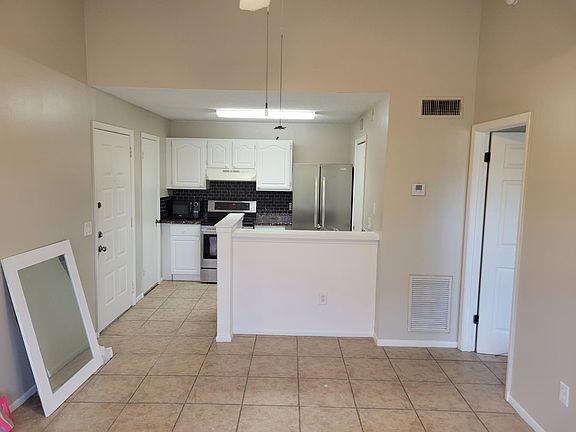 Living room to kitchen view