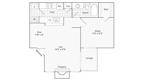 Floor plan San Angelo