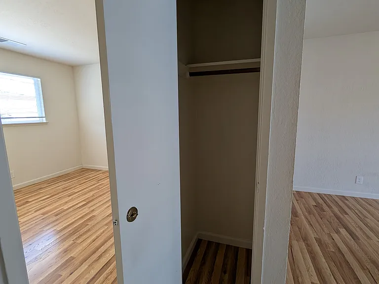 Hallway looking at room B and second closet