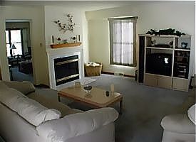 Double sided fire place