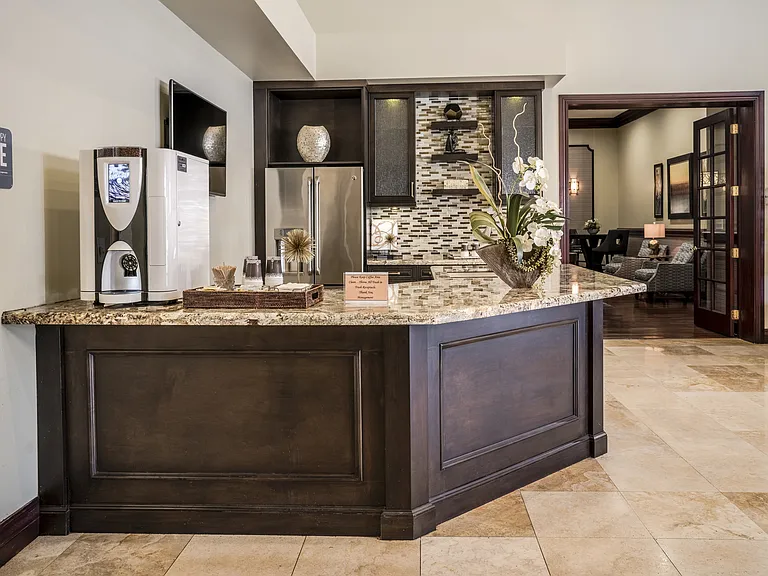 Clubhouse kitchen area