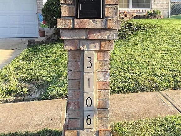Beautiful brick mailbox with house numbers!