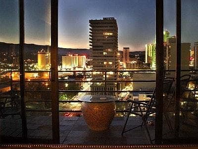 Night view from living room